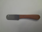 Tamsco stripping knife ergonomic wooden grip angle view