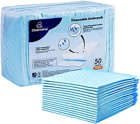 Clearworld disposable changing pads for baby and pet care