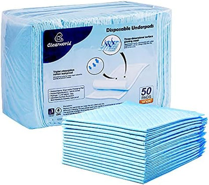 Clearworld disposable changing pads for baby and pet care