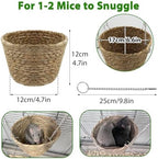 All season breathable grass hammock for rats and sugar gliders.
