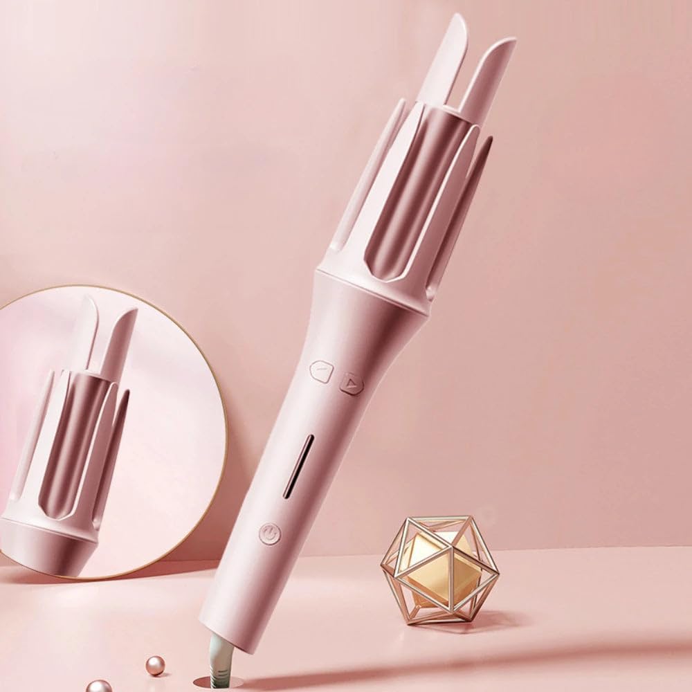 Bilitok automatic hair curler pink front view
