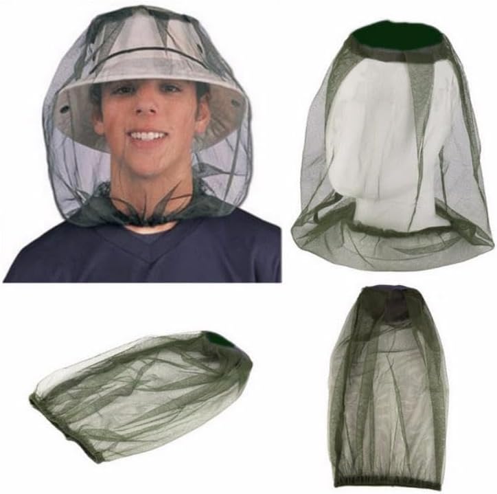 YMIQ mosquito insect repellent mesh net cap front view