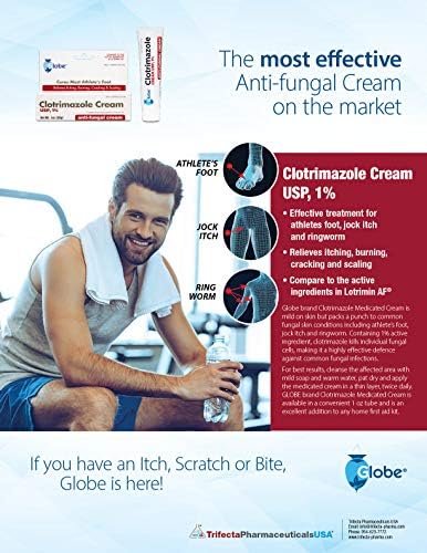 Multi-pack of Globe Clotrimazole tubes for long term athlete foot care