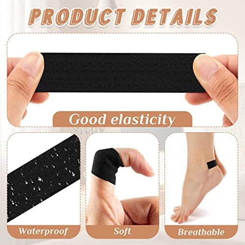 Timgle blister prevention pads applied to a heel to reduce shoe friction
