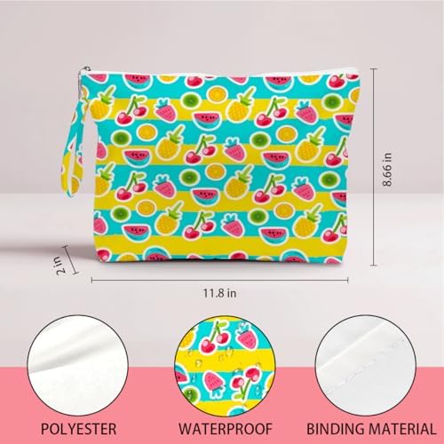 Side profile of Iaxic waterproof travel pouch