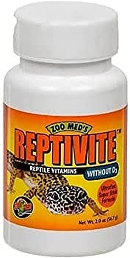 Zoo Med ReptiVite without Vitamin D3 reptile vitamin front packaging view