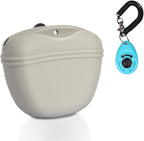 Left&Right Dog Clicker Training Kit,Silicone Dog Training Treat Pouch and Dog Clickers,Dog Treat Bag with Clicker Training for Dogs,Pet Treat Bag with Magnetic Buckle Closing and Waist Clip,Black - Image 11