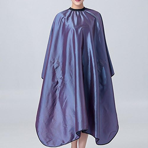 Olizee waterproof barber gown neck closure detail