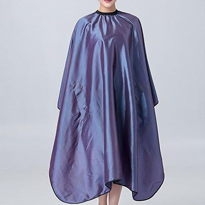 Olizee waterproof barber gown neck closure detail