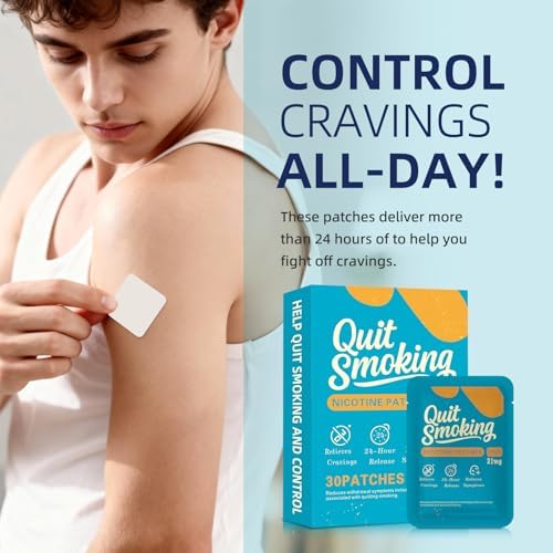 RSGRT 21mg stop smoking aid patches 30 count packaging layout