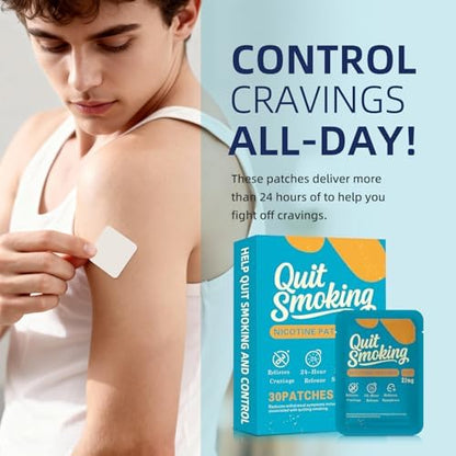 RSGRT 21mg stop smoking aid patches 30 count packaging layout