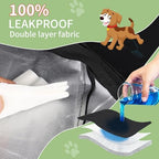 LWFCOEE waterproof pet crate pad cover close up on the high density reinforced stitching.