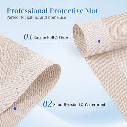 White Lionvison manicure cushion with included desk pad accessory