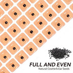 Rosenice ear seeds adhesive sheets closeup detail