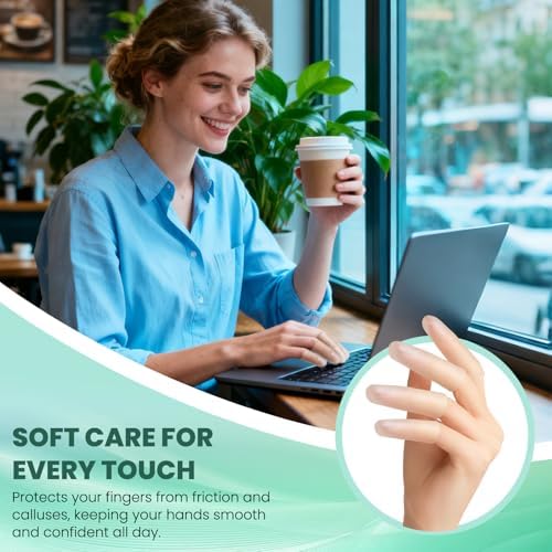 Washable rubber finger sleeves providing elastic thumb and fingertip support