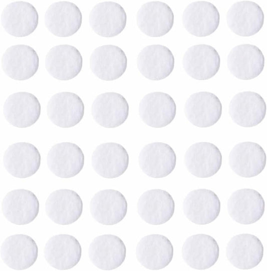 ZEIZOMZER 10mm microdermabrasion cotton filters front view showing bulk pack