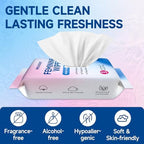 Individual travel sized mini pack of WOUSEDO intimate wipes for women.