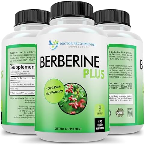 Doctor Recommended Supplements Berberine Plus 120 count bottle