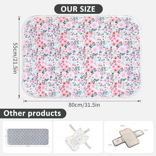 Close up view of absorbent soft fabric on Phoebus Baby changing pad