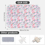 Close up view of absorbent soft fabric on Phoebus Baby changing pad