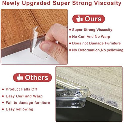 Application demonstration of soft silicone furniture edge guards