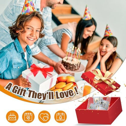 Hicocool crystal clear money bank packaging display with included keys for secure financial goal tracking.