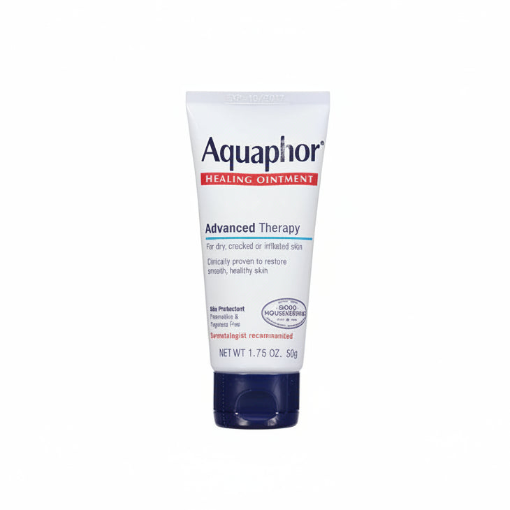 Eucerin Aquaphor Healing Ointment advanced therapy tube front view for dry skin relief
