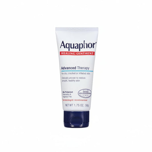 Eucerin Aquaphor Healing Ointment advanced therapy tube front view for dry skin relief