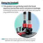 Durable polypropylene plastic replacement tubing for aquarium filtration pumps