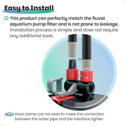 Durable polypropylene plastic replacement tubing for aquarium filtration pumps