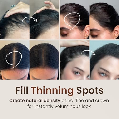 The Face Shop Quick Hair Puff dark brown shade swatch
