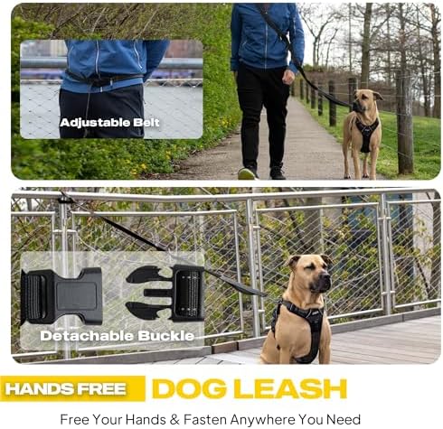 Fida multi functional dog lead showing the integrated car seat belt clip
