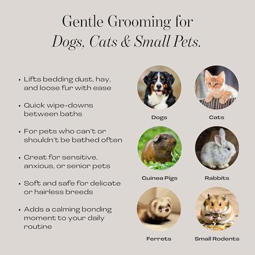 Muddi Pet grooming mitt packaging and product details