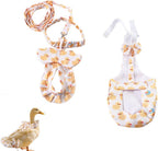HXNH Vyloky duck diaper set front view showcasing yellow duck print.