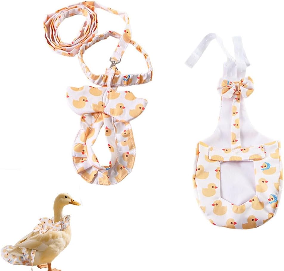 HXNH Vyloky duck diaper set front view showcasing yellow duck print.