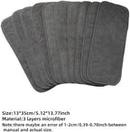 Close up of 3 layer absorbent microfiber fabric texture