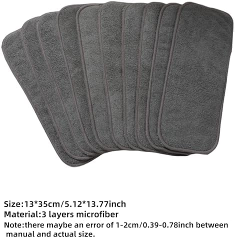 Close up of 3 layer absorbent microfiber fabric texture