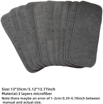 Close up of 3 layer absorbent microfiber fabric texture