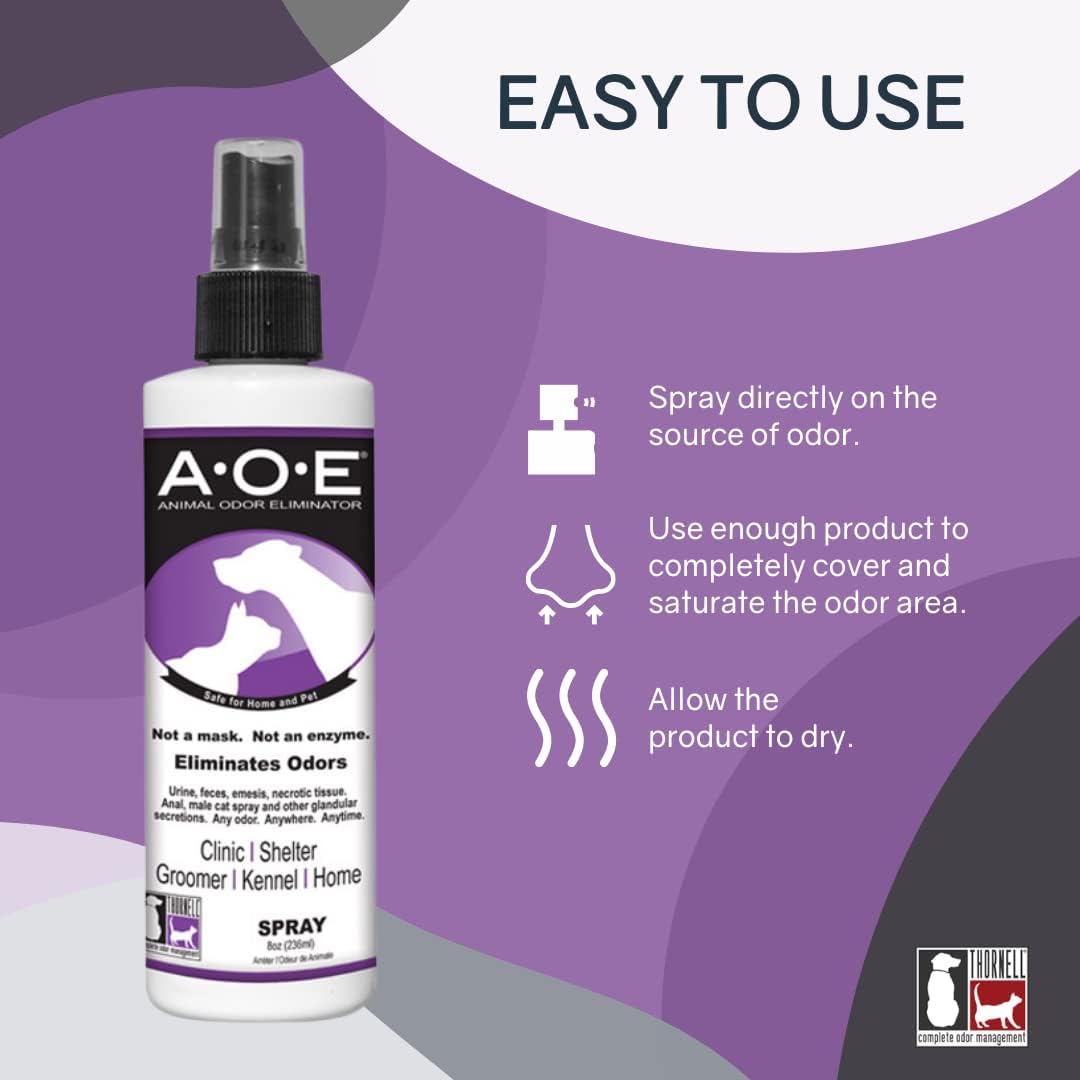 Odorcide ready to use pet odor remover spray bottle angle view