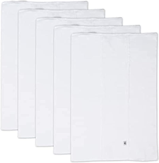 HonestBaby organic cotton burp cloths 5-pack front view