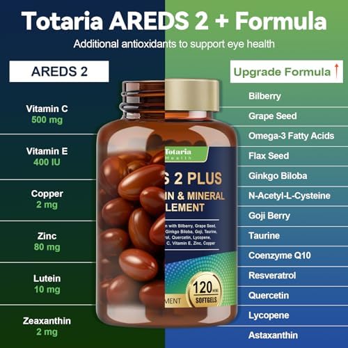 Totaria eye health supplement bottle nutritional facts