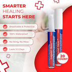 Ever Ready First Aid skin glue pipettes laid out on a clean surface