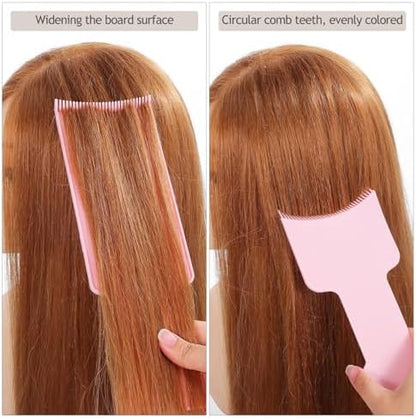 Three different sizes of balayage boards for hair dye application