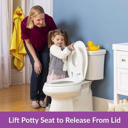 Mayfair Nextstep toddler training ring secured magnetically inside the main cover lid.