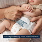 Side profile highlighting the soft-tear seams of the Millie Moon toddler training pants for easy changing.