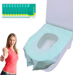 Ditind disposable toilet seat covers thirty count box front view showing extra large travel packaging.