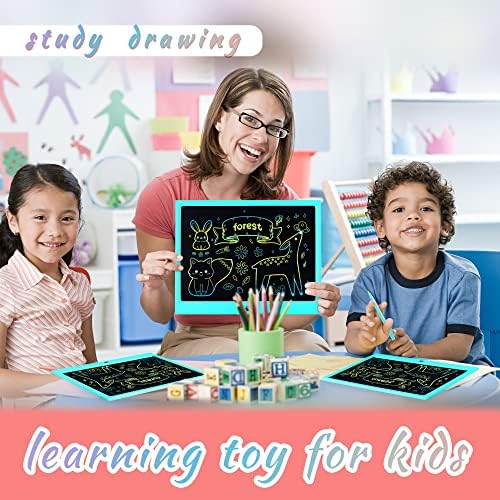 Child using Eruw LCD writing tablet for educational drawing