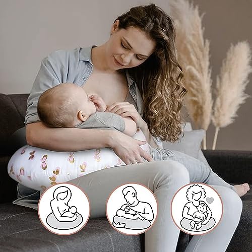 Little Grape Land breastfeeding pillow showing ergonomic curve