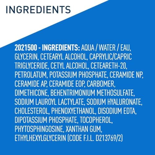 CeraVe NEA recognized body and face cream with MVE 24-hour continuous moisture technology