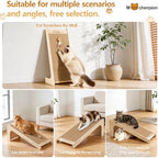 Weighted non-slip base detail of the durable indoor cat scratching board